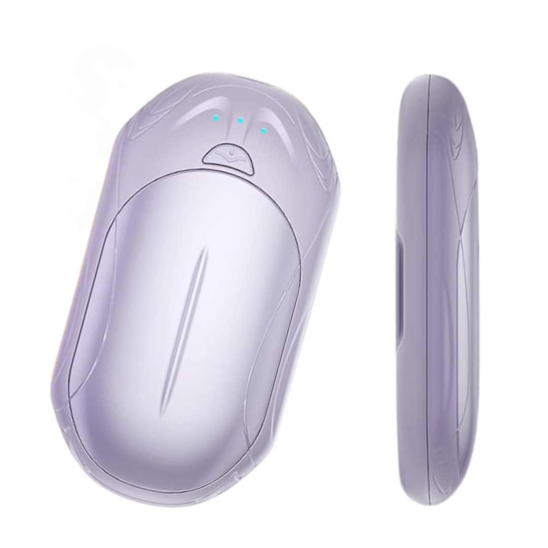 Rechargeable Two-Pack Hand Warmer Set with Adjustable Heat Levels