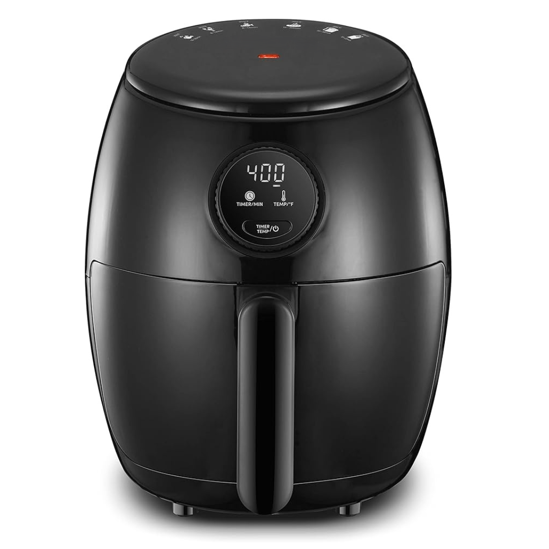 2.1Qt Programmable Digital Air Fryer with Removable Nonstick Basket