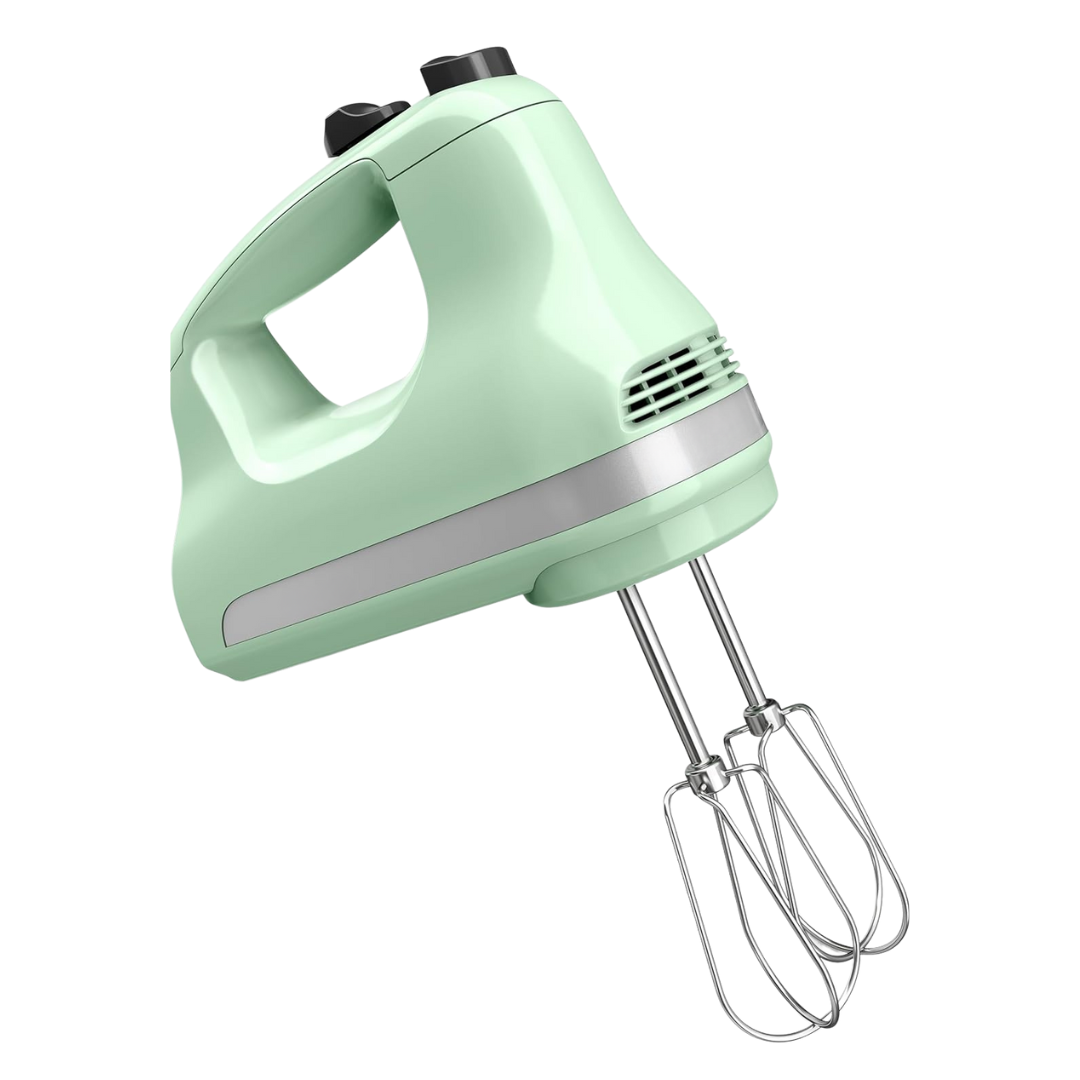 5 Speed Hand Mixer with Turbo Beaters, Lightweight & Compact