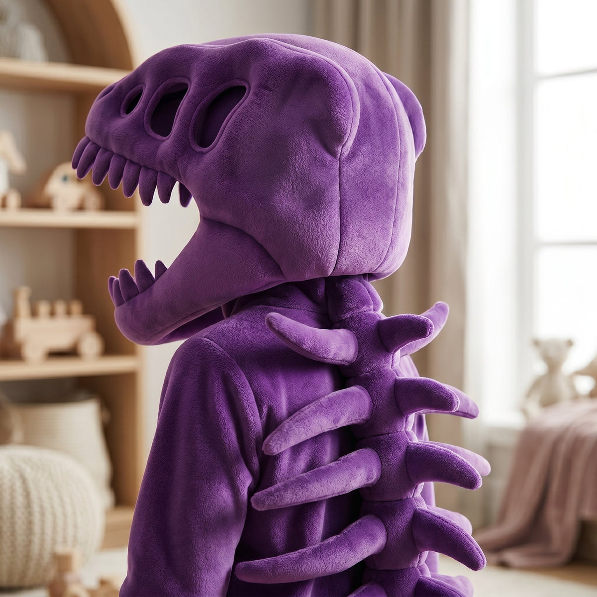 Dino Plush Baby Hoodie