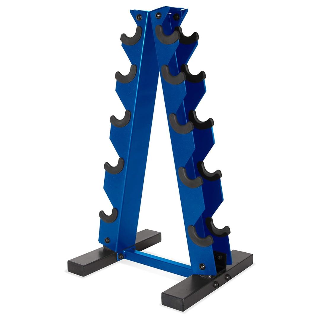 A Frame Dumbbell Rack for Compact Home Gym Storage