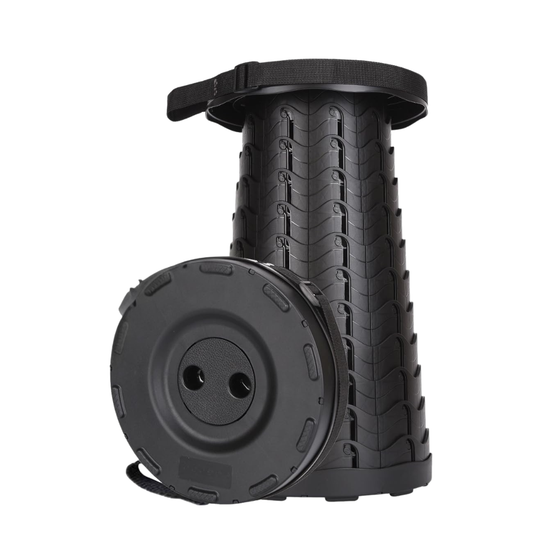 Adjustable Folding Telescoping Stool for Camping Hiking and Travel