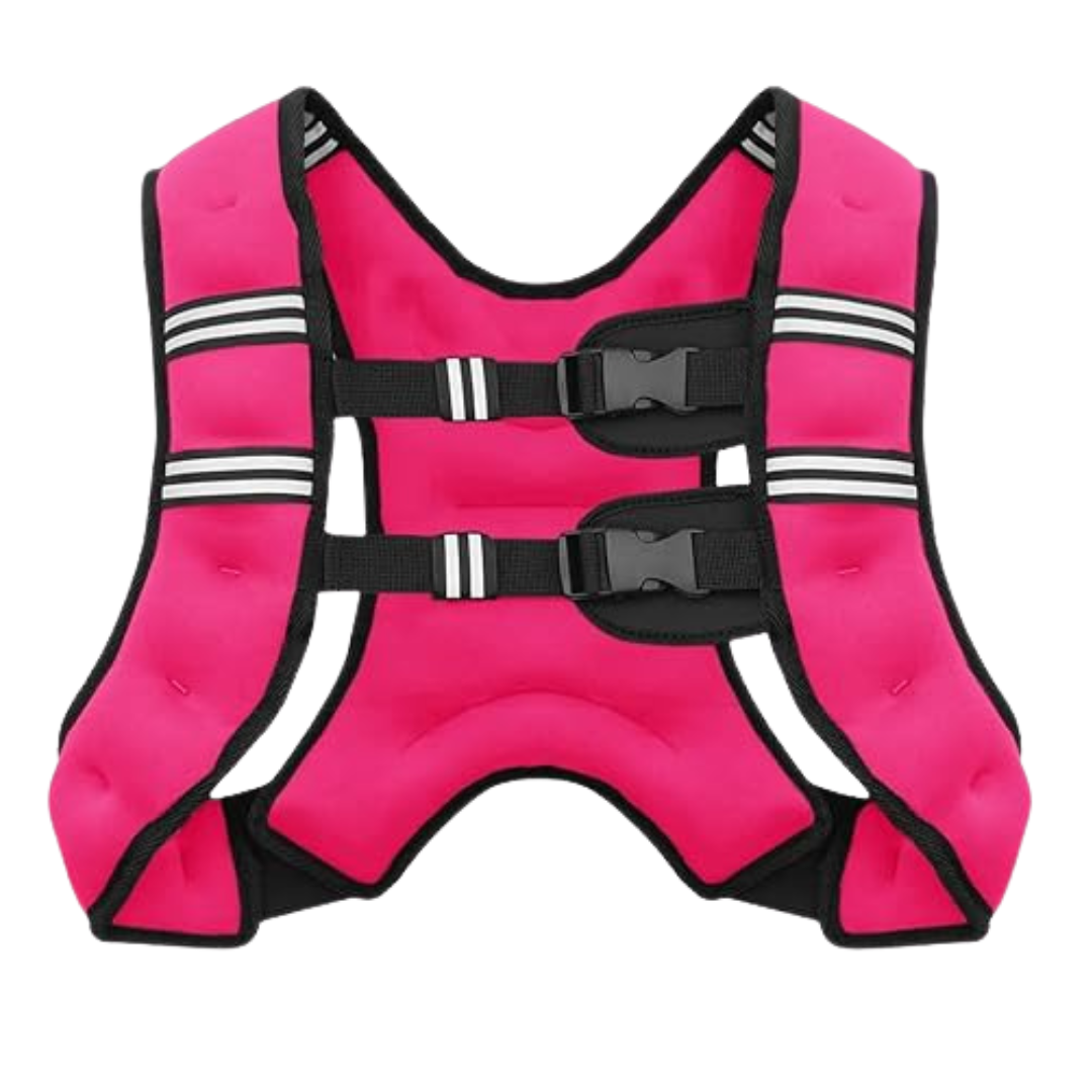Adjustable Weighted Training Vest with Reflective Straps