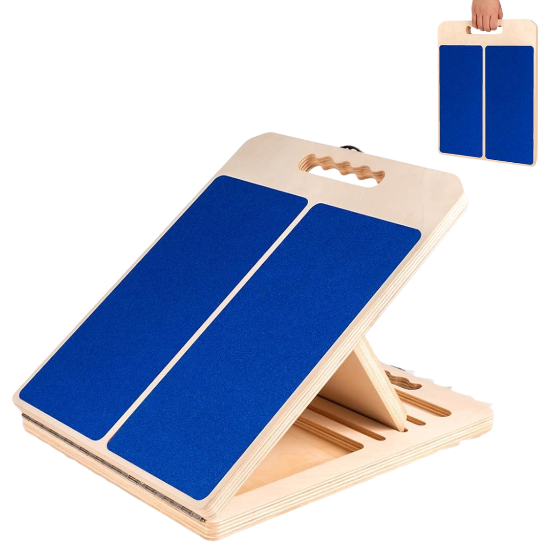Adjustable Wooden Slant Board with Five Incline Levels