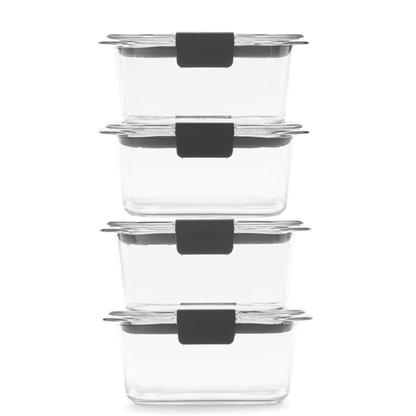 Airtight Food Storage Containers, Leak-Resistant Stackable Set