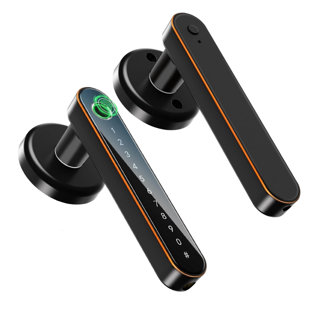Biometric Smart Door Lock, Fingerprint PIN Key App Access, Auto-Lock