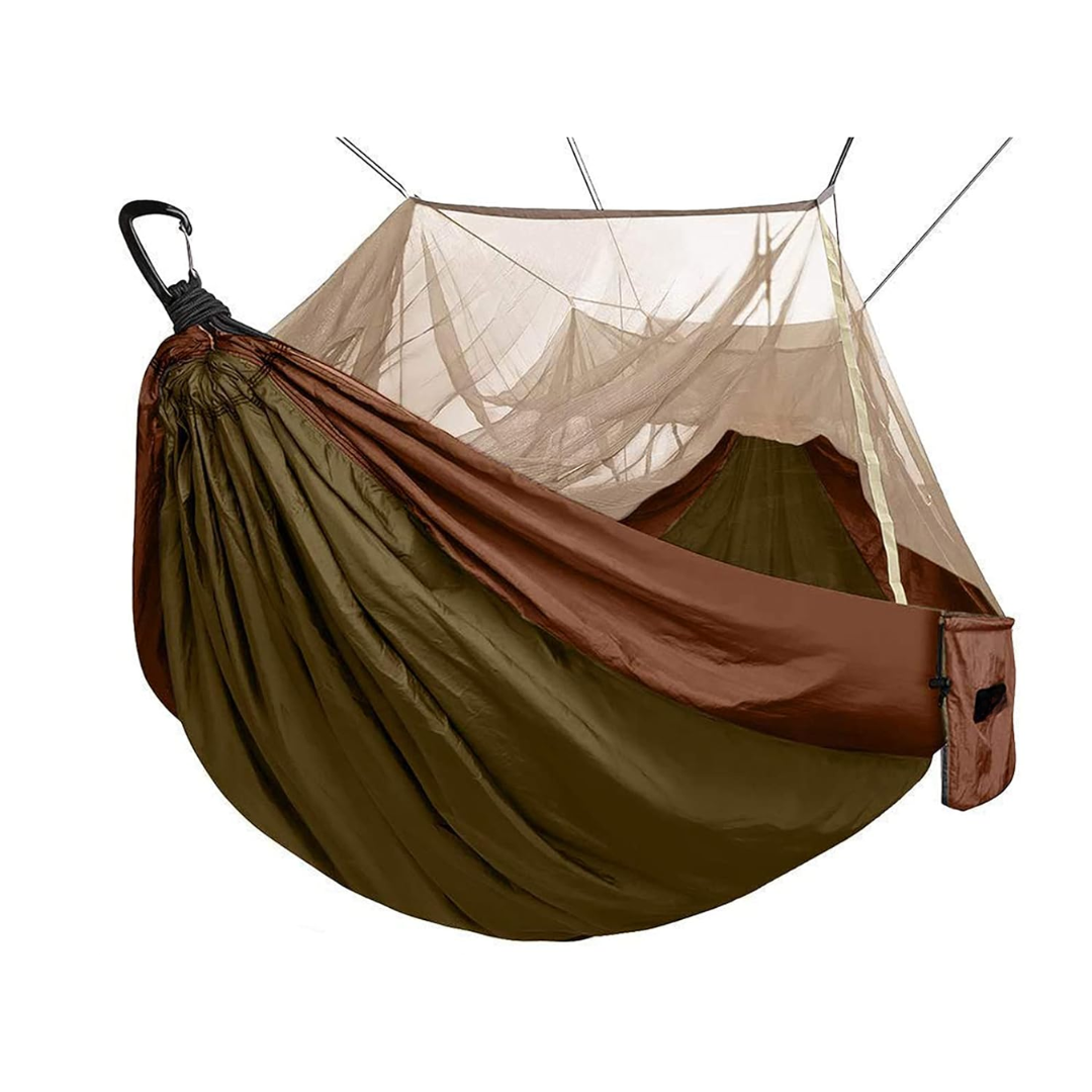 Camping Hammock with Mesh Net, 78×118 in Outdoor Hanging Setup