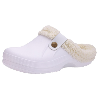 Classic Fur Lined Clogs Water-Resistant Winter Slippers for Adults