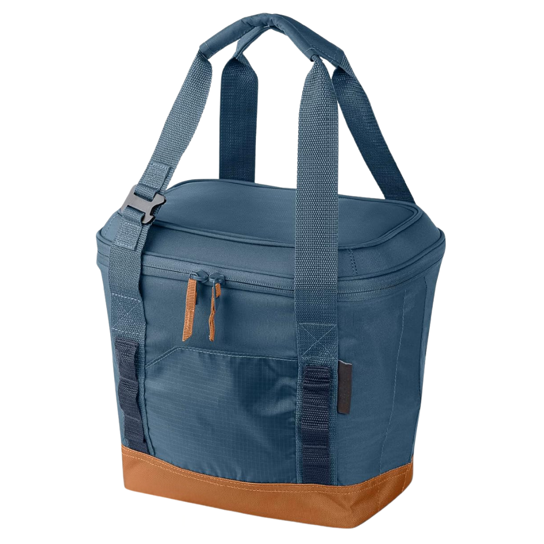 Collapsible Insulated Cooler Bag, Leak-Resistant Folding Cooler Tote