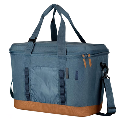Collapsible Insulated Cooler Bag, Leak-Resistant Folding Cooler Tote