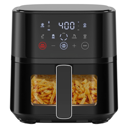 Compact 4QT Air Fryer with Hi-Fry Technology & Touchscreen Controls