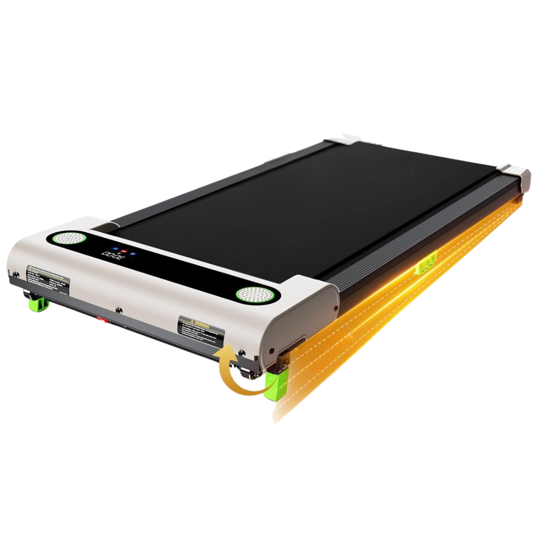 Compact Walking Pad Treadmill with Manual Incline and LED Display