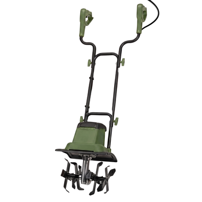 Corded AC Garden Tiller Cultivator 10.5 Amp Soil Rotating System