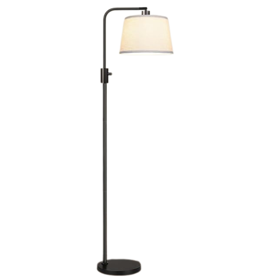 Dimmable Arc Floor Lamp with Different Shades, LED Bulb Included