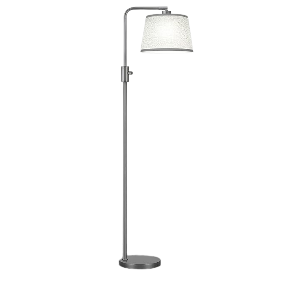 Dimmable Arc Floor Lamp with Different Shades, LED Bulb Included