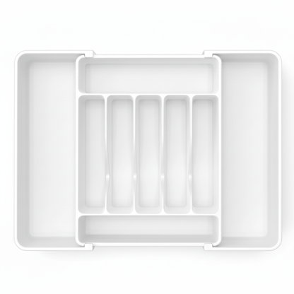 Expandable Silverware Drawer Organizer with 7 to 9 Compartments