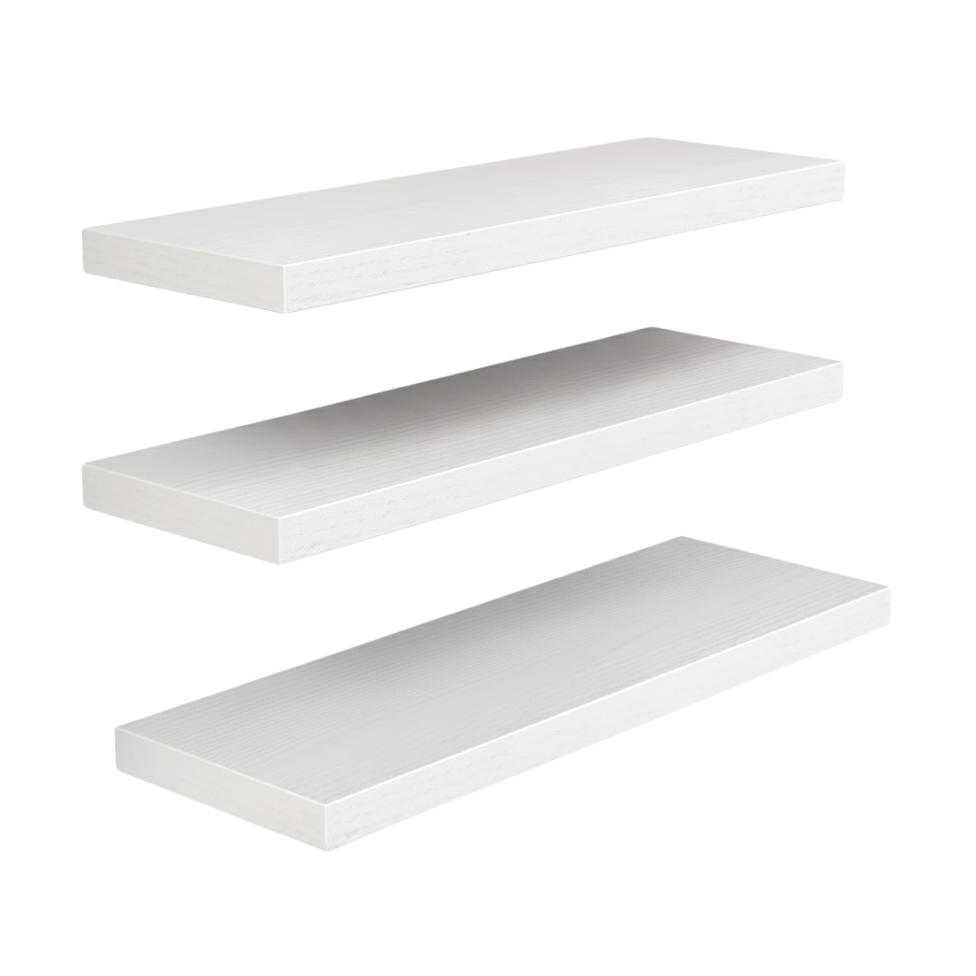 Floating Wall Shelves 3-Pack Wood Shelves for Home Organization