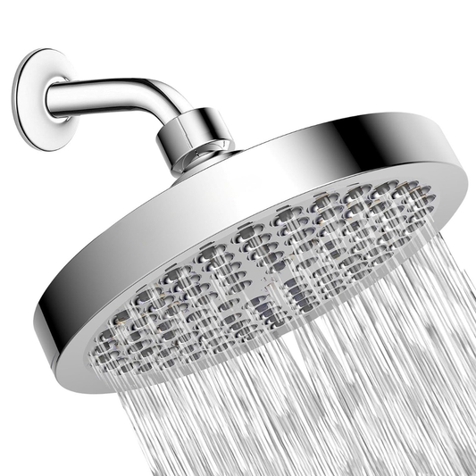 High Pressure Rainfall Shower Head Adjustable Swivel for Full Coverage