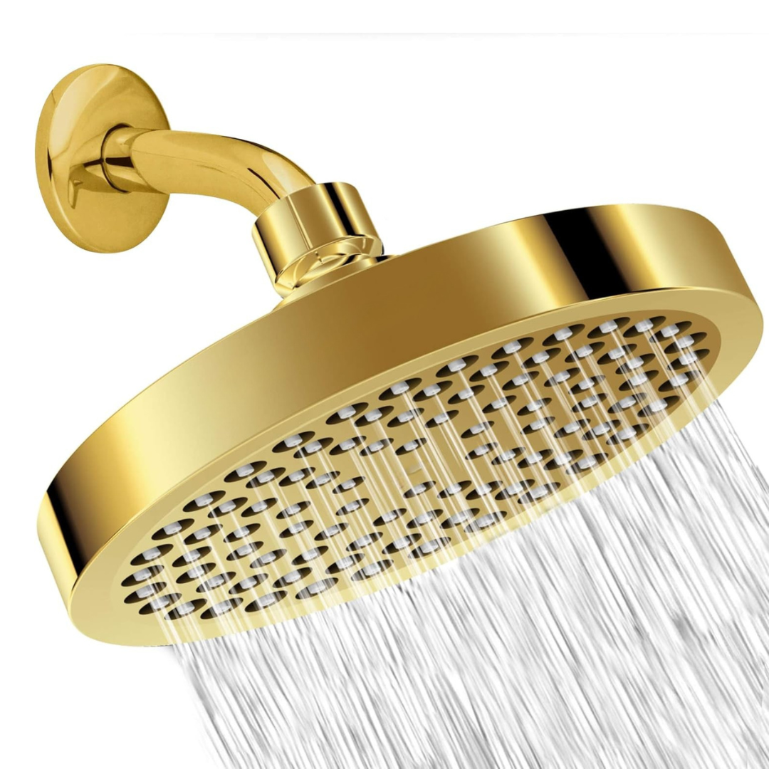 High Pressure Rainfall Shower Head Adjustable Swivel for Full Coverage