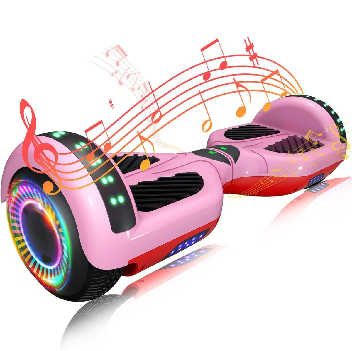 Hoverboard with Dual 250W Motors, Bluetooth, App Control, LED Lights