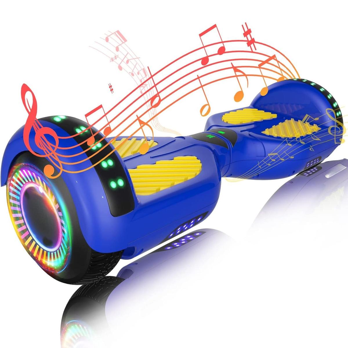 Hoverboard with Dual 250W Motors, Bluetooth, App Control, LED Lights