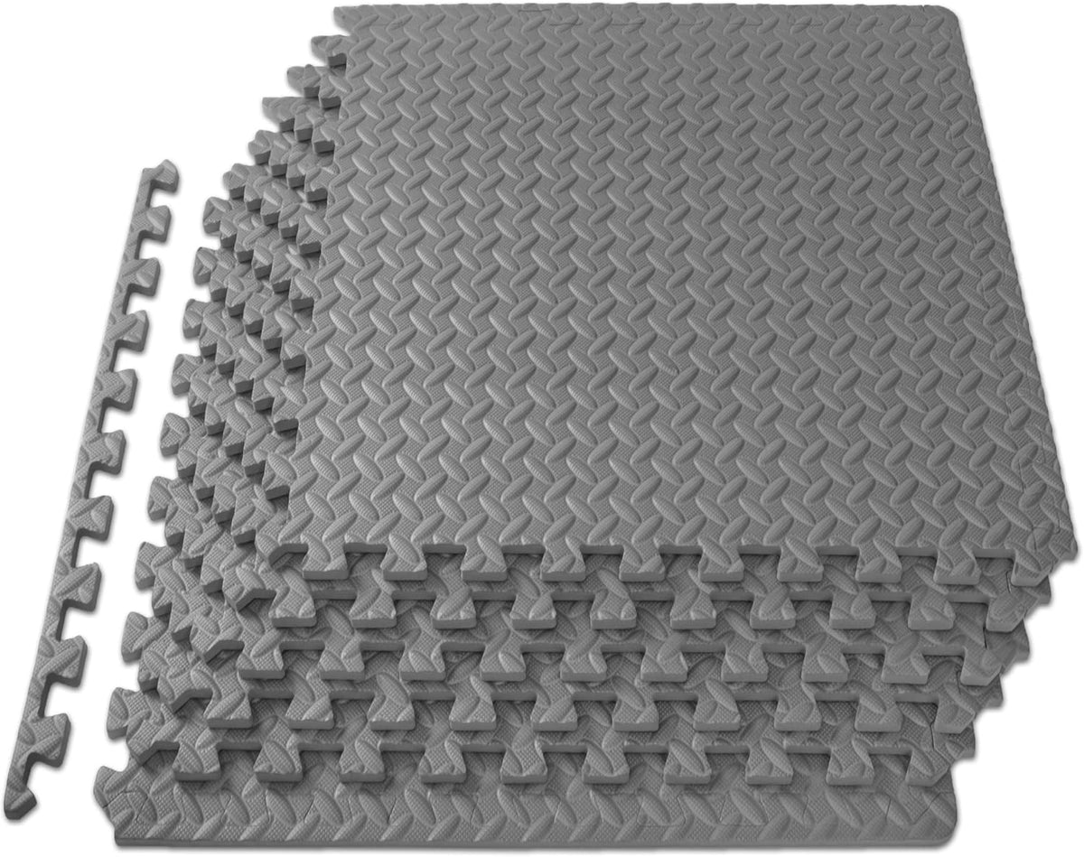 Interlocking EVA Foam Floor Mat Set with Non-Slip Texture