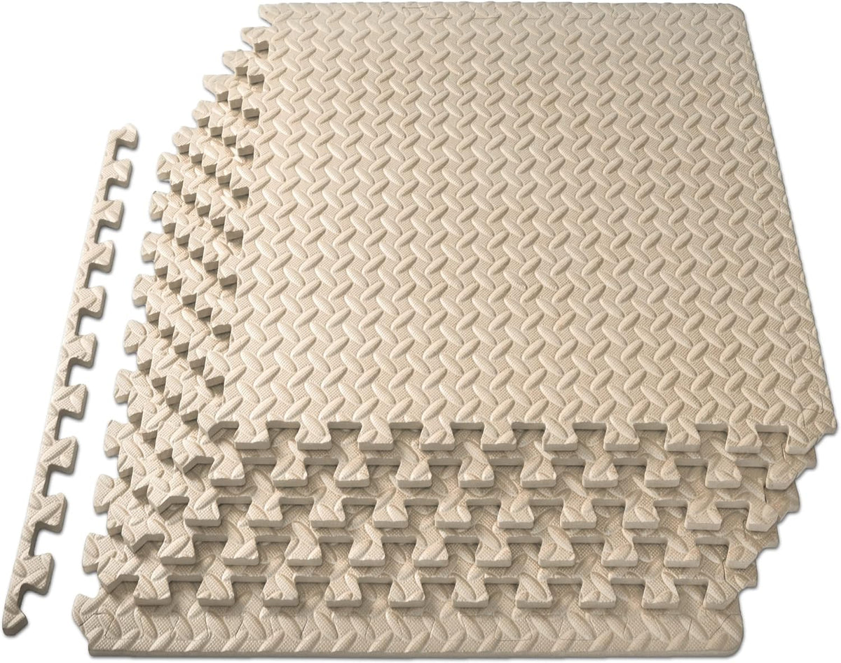 Interlocking EVA Foam Floor Mat Set with Non-Slip Texture