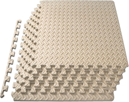 Interlocking EVA Foam Floor Mat Set with Non-Slip Texture