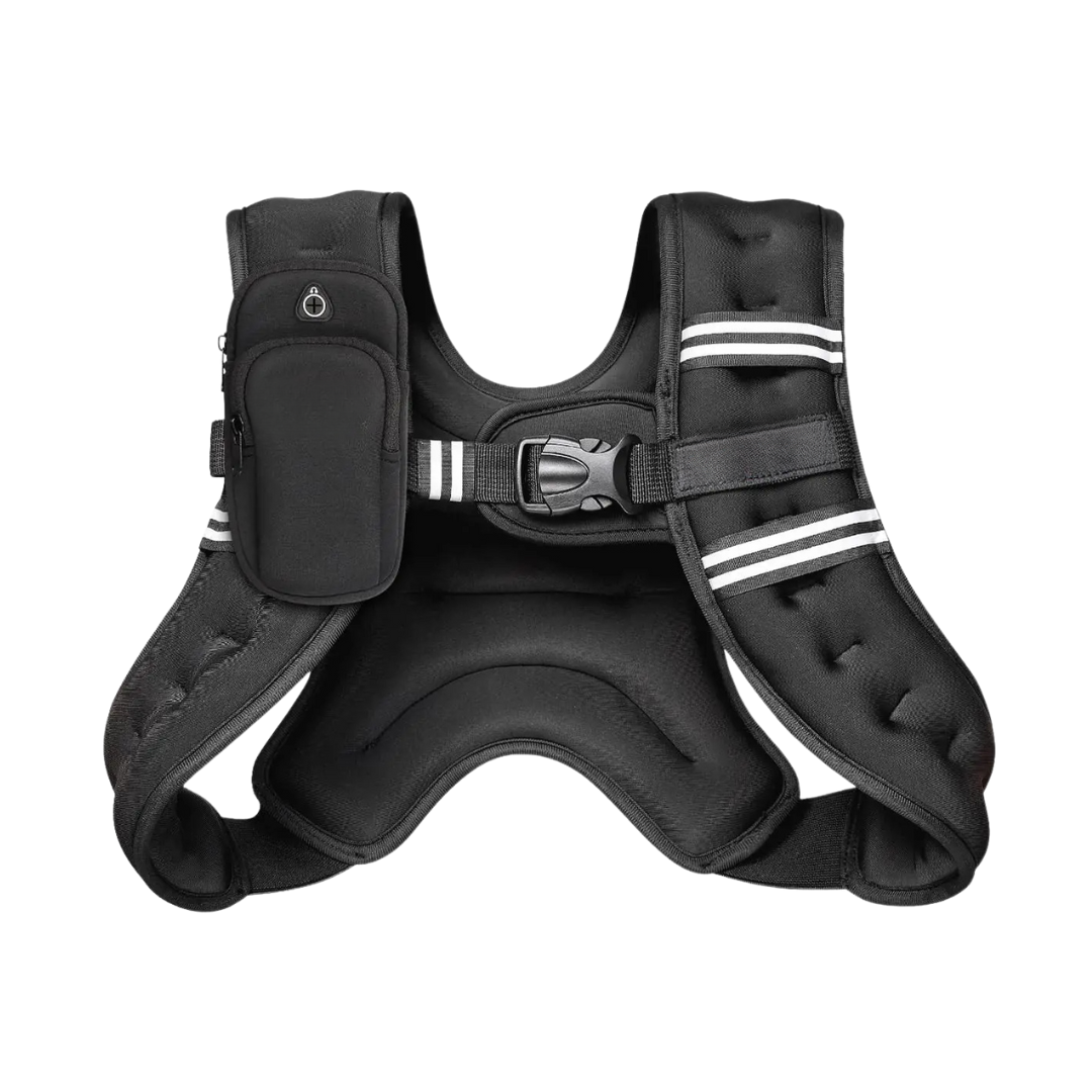 Neoprene Weighted Vest with Reflective Straps and Storage Pockets