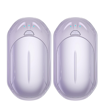 Rechargeable Two-Pack Hand Warmer Set with Adjustable Heat Levels