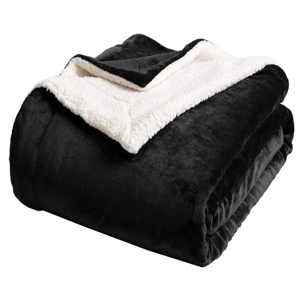 Sherpa Fleece Blanket – Soft Microfiber for Beds and Couches
