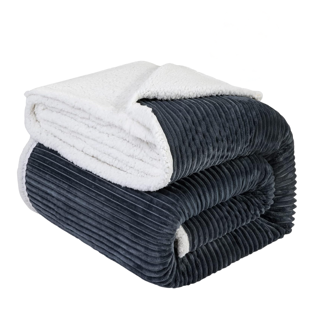 Sherpa Fleece Blanket – Soft Microfiber for Beds and Couches
