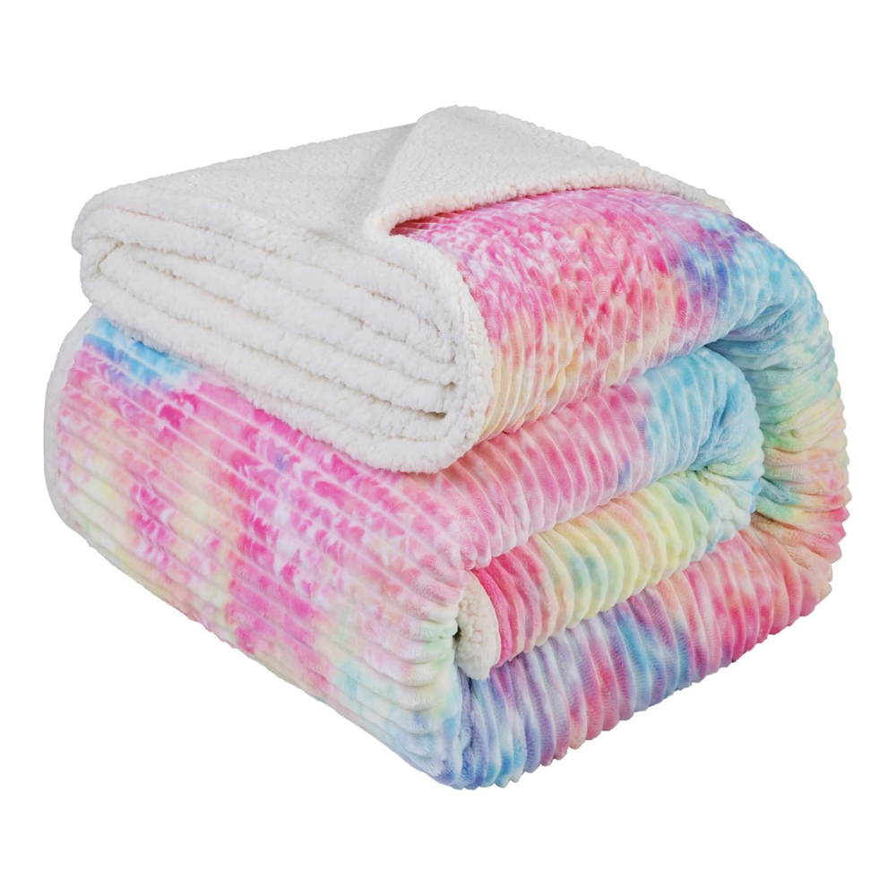 Sherpa Fleece Blanket – Soft Microfiber for Beds and Couches