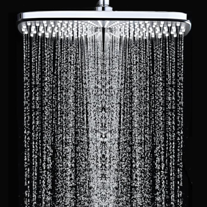 Square Rainfall Shower System with 10 Mode Handheld, 2.5 GPM