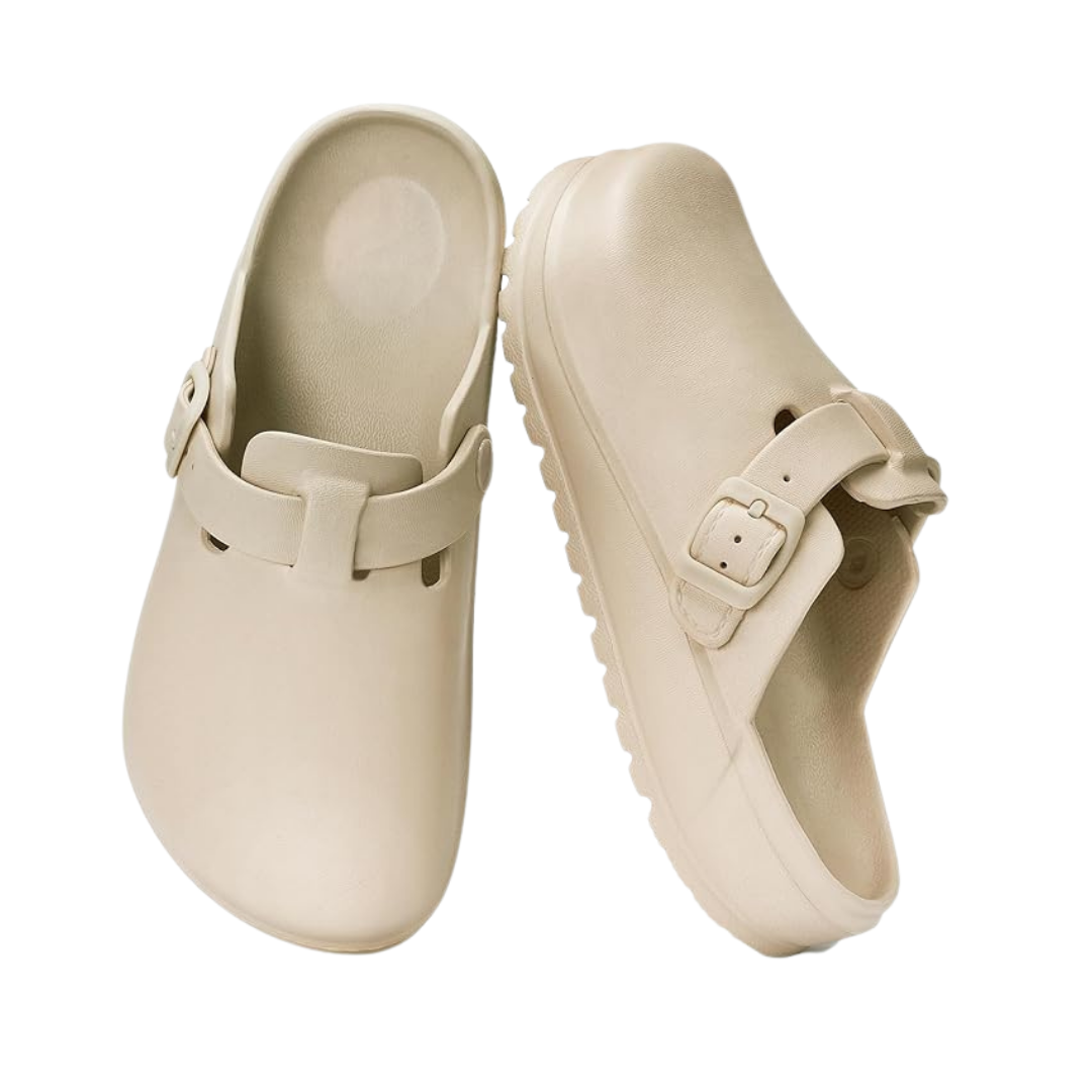 Unisex EVA Slip-On Clogs with Textured Outsole and Adjustable Buckle