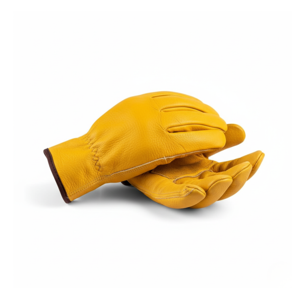 Winter Leather Work Gloves with Insulated Lining Full Grain Cowhide